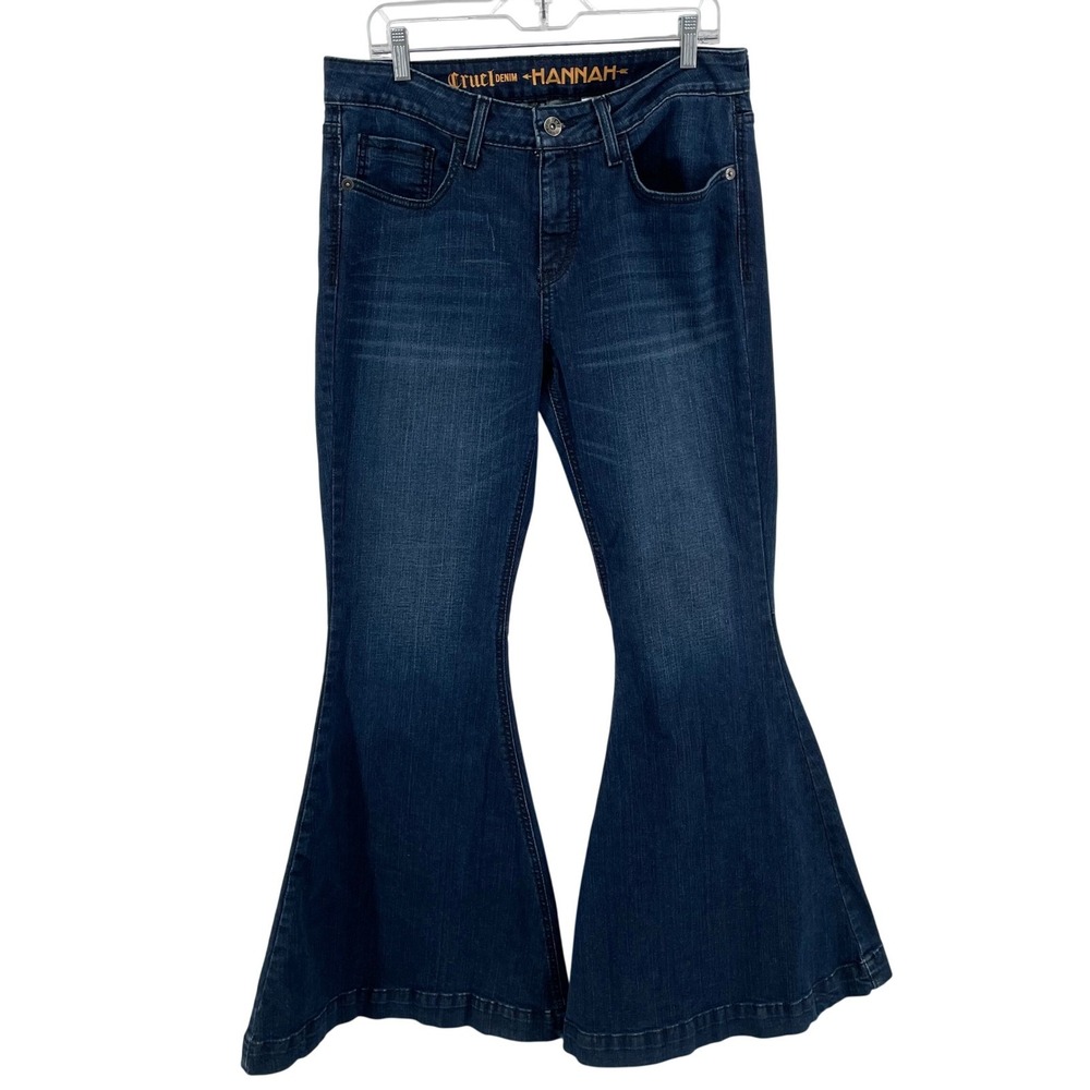 Cruel Denim Jeans Womens 14*L Wide Leg Flare Boot Bell Bottom Cowgirl Western